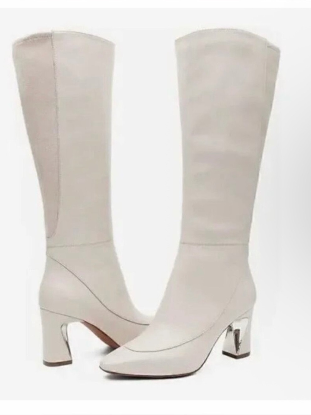 Linea Paolo Women’s cream leather Jamie boots. NWT Size 9 MSRP $280